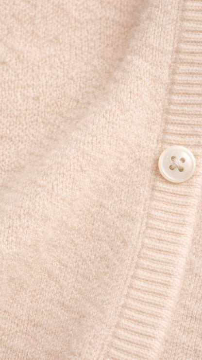 Cardigan con Bottoni e Scollatura V in Cashmere | Ideale per la Mezza Stagione
