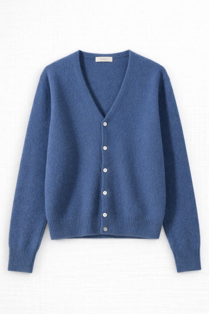 Cardigan con Bottoni e Scollatura V in Cashmere | Ideale per la Mezza Stagione