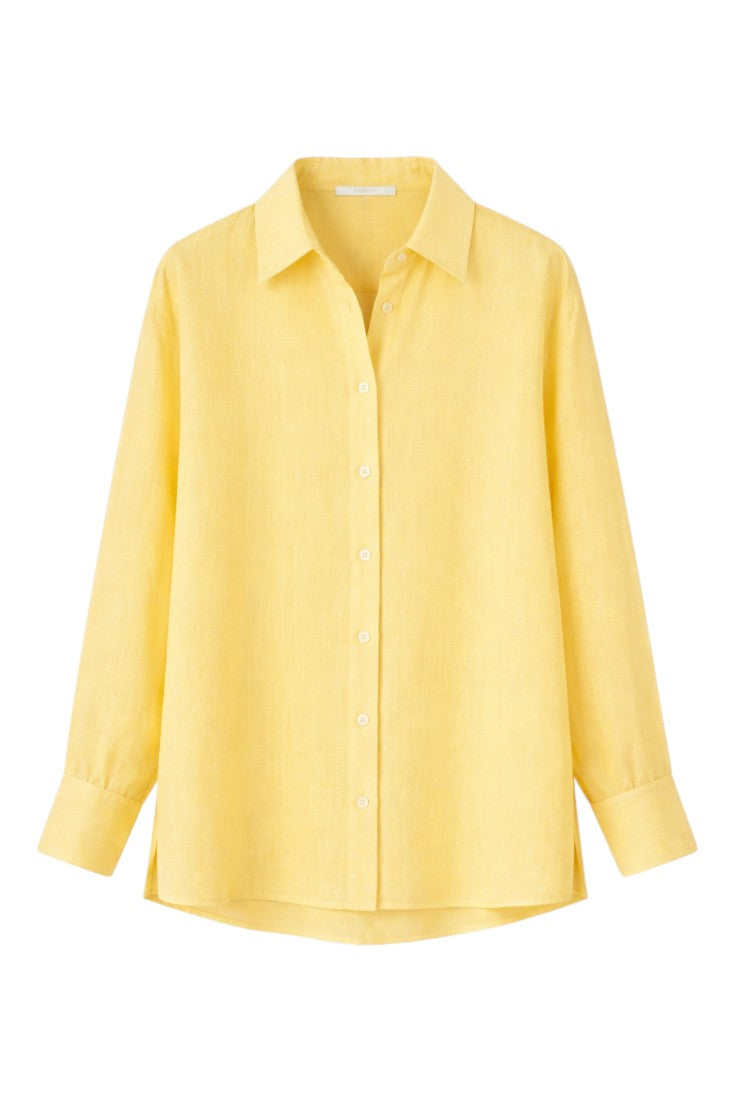 Camicia con Bottoni e Maniche Lunghe in 100% Lino | Ideale per la Stagione Estiva