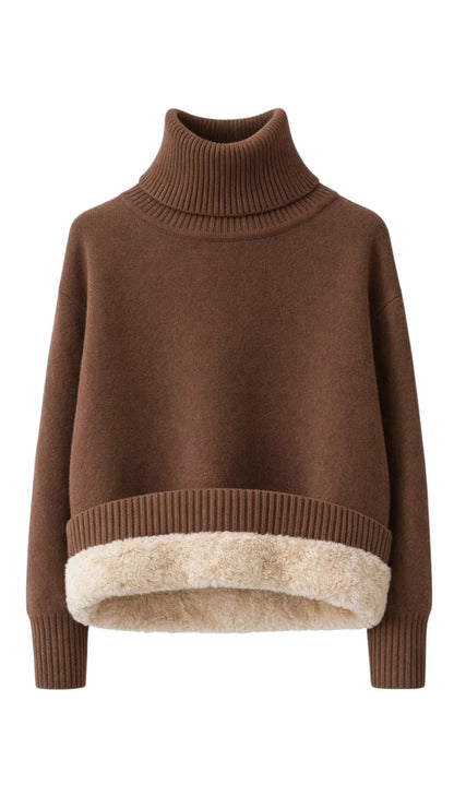 Pullover Collo Alto con Maniche Lunghe e Vestibilità Elastico | Ideale per la Stagione Invernale