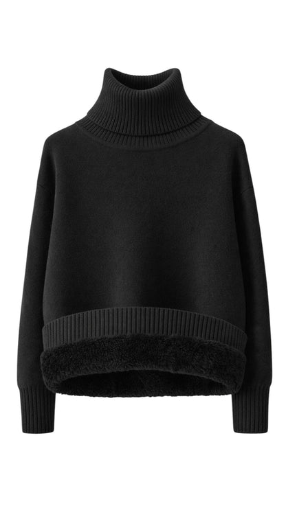 Pullover Collo Alto con Maniche Lunghe e Vestibilità Elastico | Ideale per la Stagione Invernale