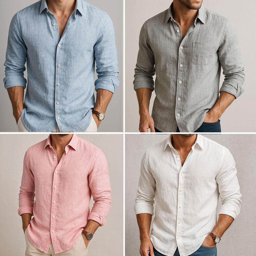 Camicia in Lino Traspirante | Stile Essenziale Leggero