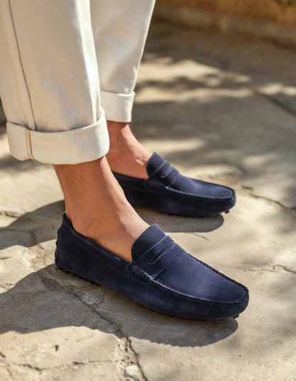 Mocassini in Pelle Scamosciata | Comfort Elegante e Calzata Precisa