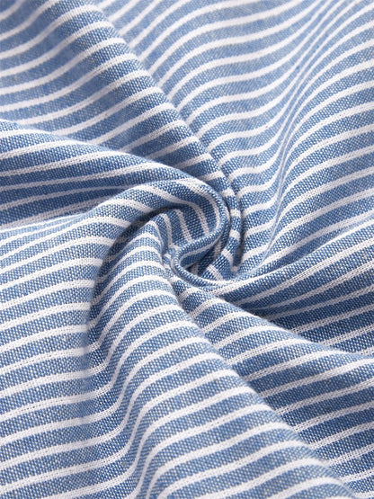 Abito Midi a Righe | Vestibilità Classica e Motivo Geometrico