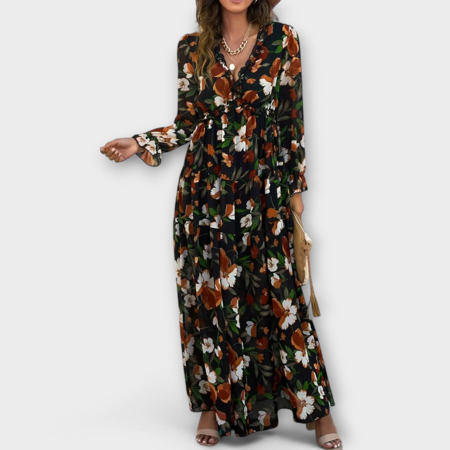 Abito Maxi Elegante | Presenza Scenica e Vestibilità Fluida
