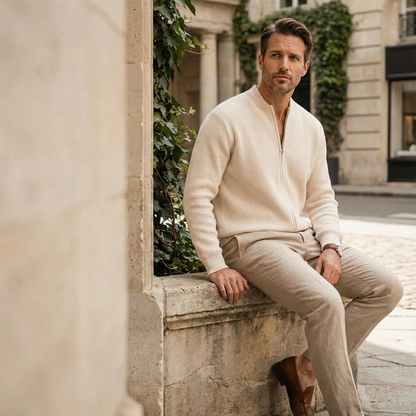 Gilet in Maglia con Zip | Eleganza Moderna e Comfort Quotidiano