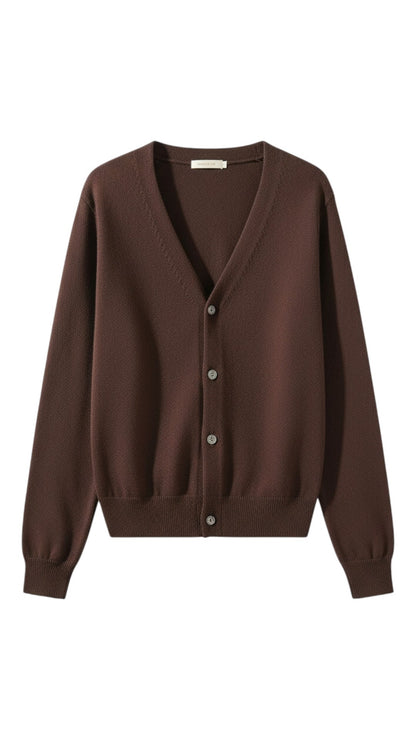 Cardigan con Bottoni e Scollatura V in Cotone | Ideale per la Stagione Primaverile ed Estiva