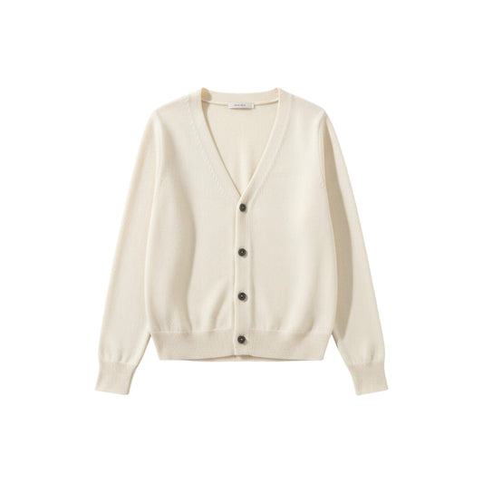Cardigan con Bottoni e Scollatura V in Cotone | Ideale per la Stagione Primaverile ed Estiva
