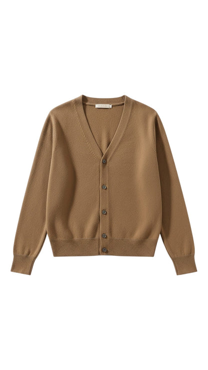 Cardigan con Bottoni e Scollatura V in Cotone | Ideale per la Stagione Primaverile ed Estiva