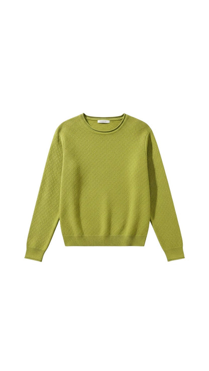 Maglione Girocollo con Maniche Lunghe in Cotone | Ideale per Uso Quotidiano