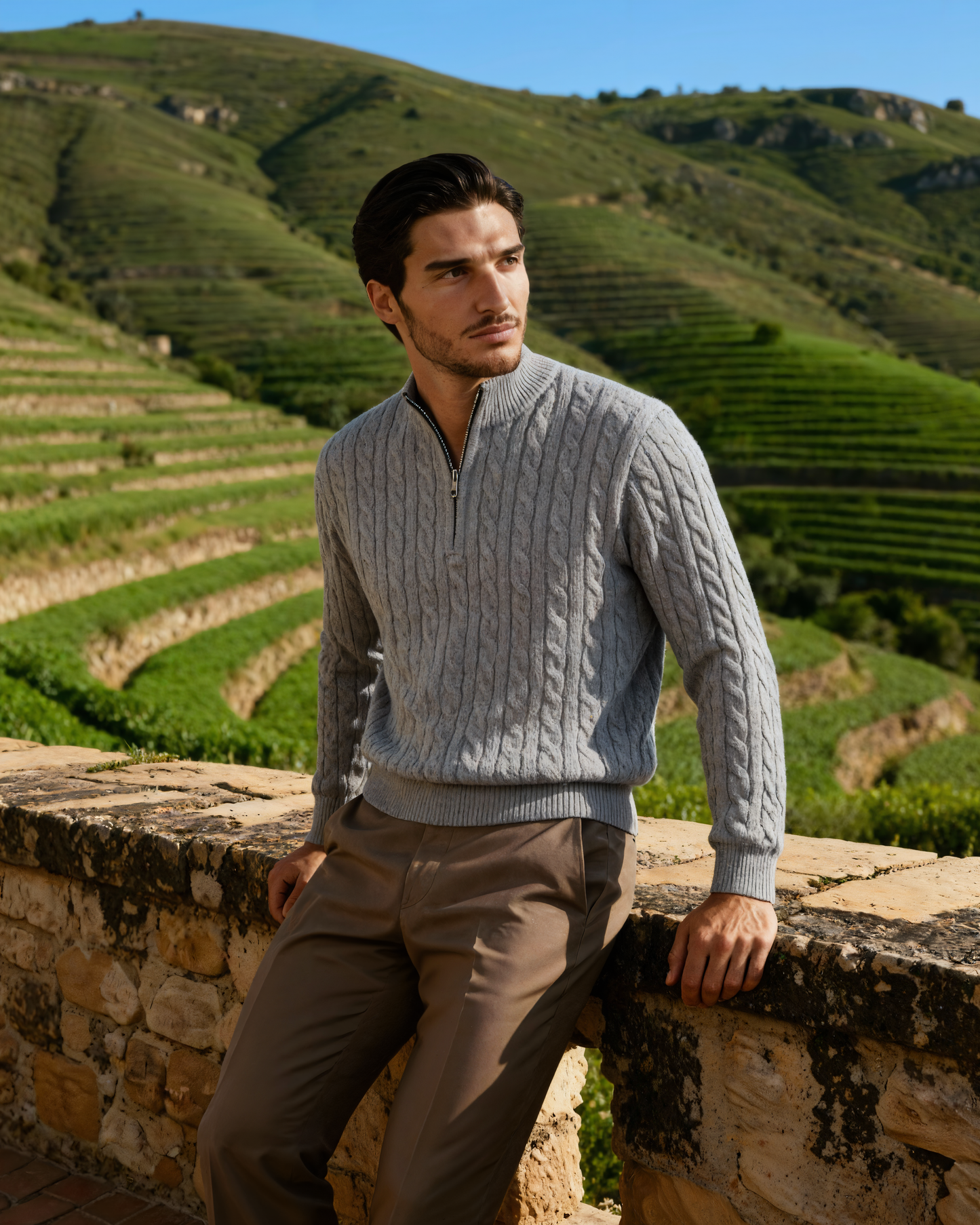 Maglione in Cashmere con Mezza Zip | Comfort ed Eleganza