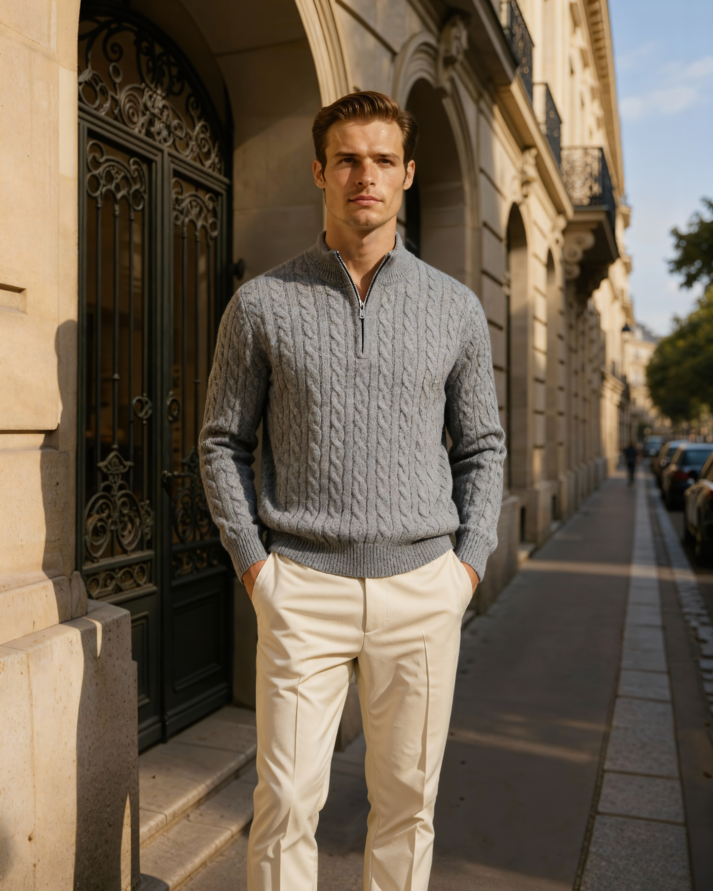 Maglione in Cashmere con Mezza Zip | Comfort ed Eleganza