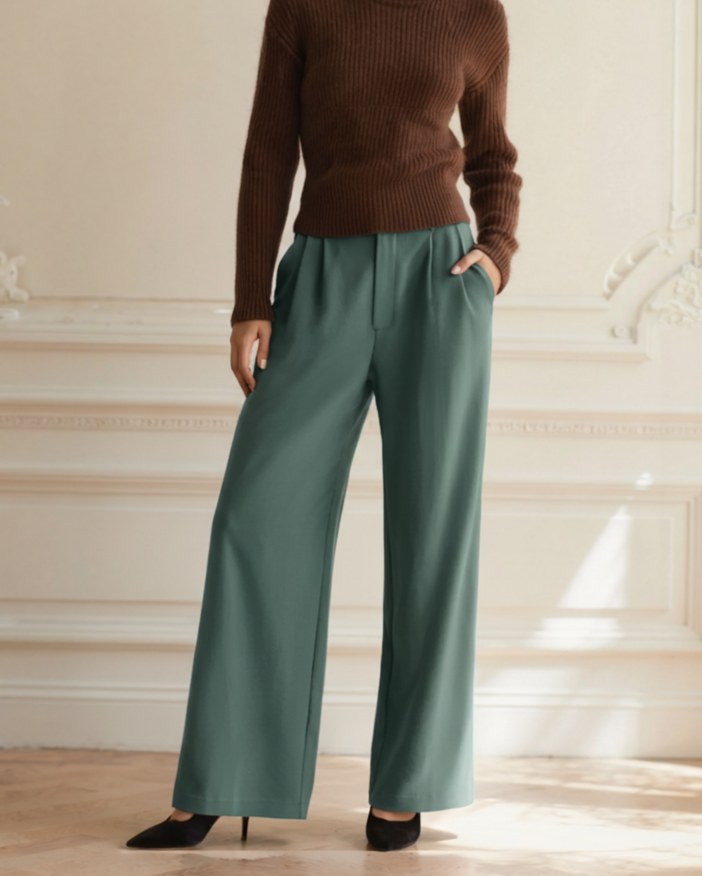Pantaloni a Gamba Larga Donna | Vestibilità Elegante