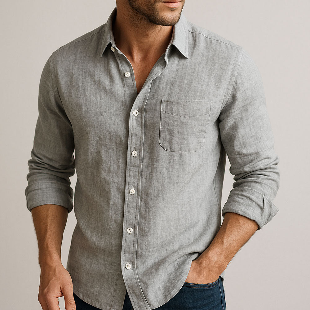 Camicia in Lino Traspirante | Stile Essenziale Leggero