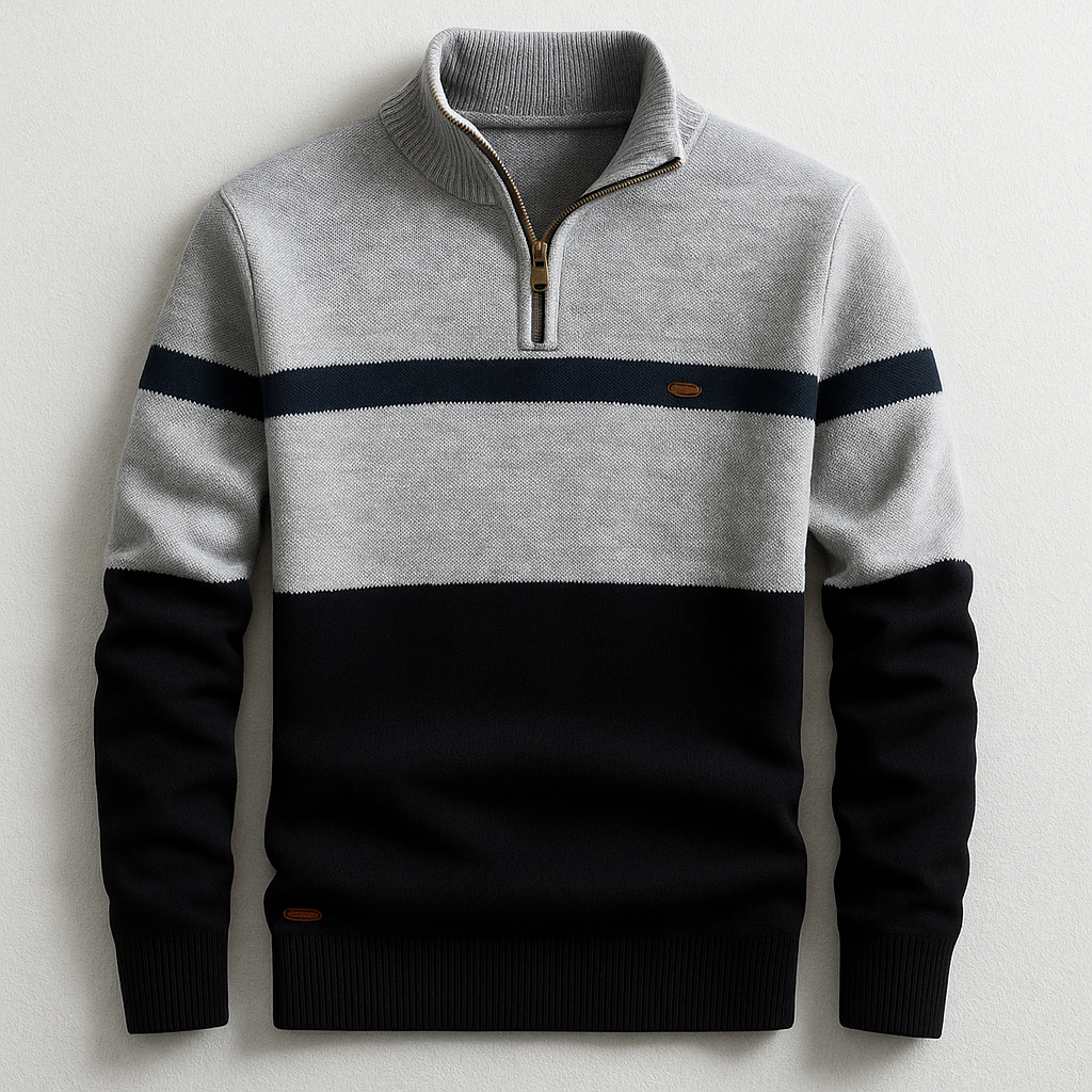 Maglione con Zip al Collo | Comfort e Stile Moderno