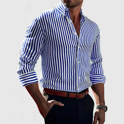 Camicia a Righe Eleganti | Stile Classico Versatile
