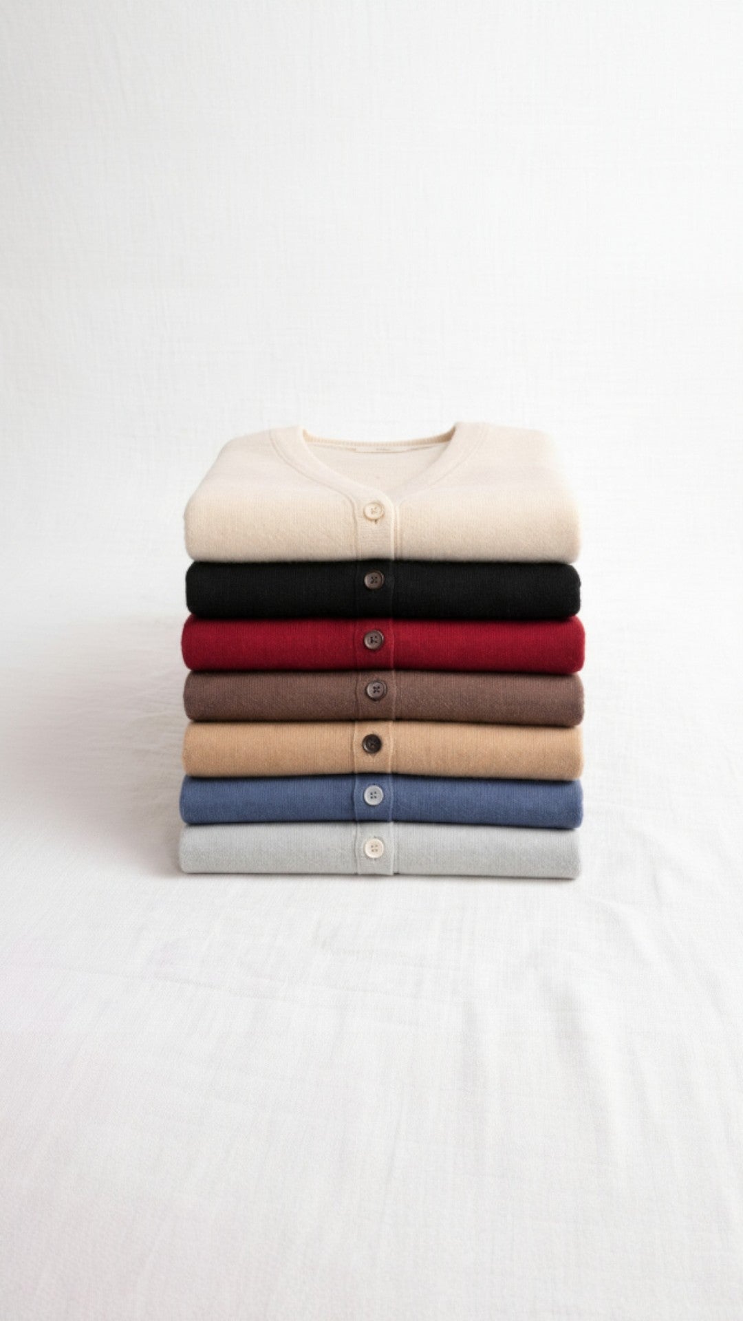 Cardigan con Bottoni e Scollatura V in Cashmere | Ideale per la Mezza Stagione