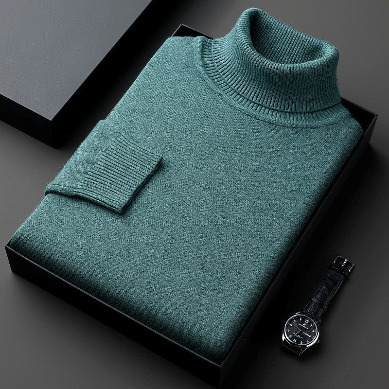 Maglione Collo Alto in Viscosa Stretch | Comfort Elegante