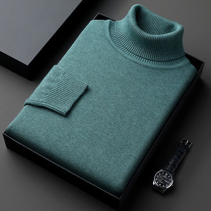 Maglione Collo Alto in Viscosa Stretch | Comfort Elegante