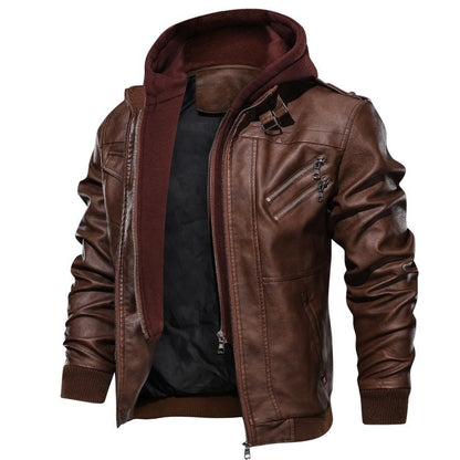 Giacca Biker con Zip e Cappuccio Integrato | Ideale per Uso Quotidiano e Tempo Libero