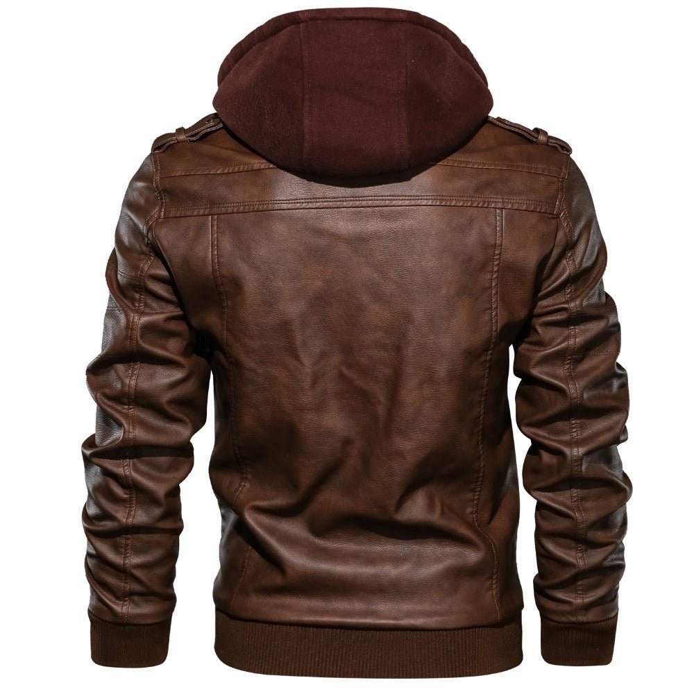 Giacca Biker con Zip e Cappuccio Integrato | Ideale per Uso Quotidiano e Tempo Libero