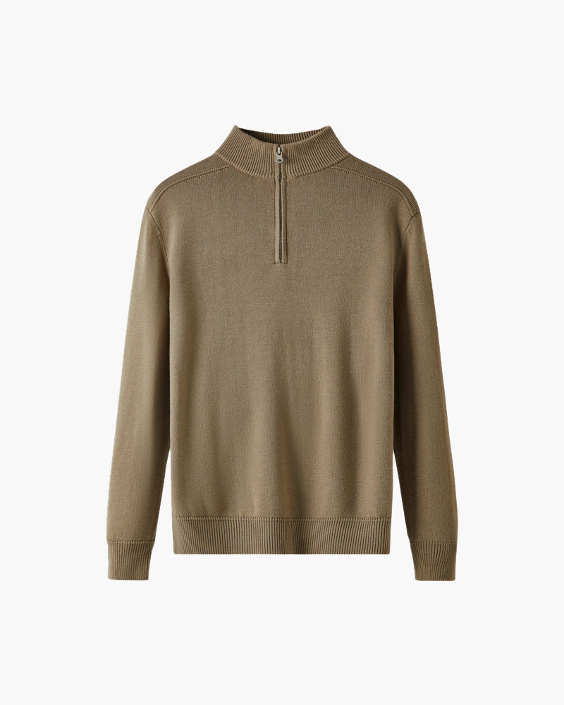 Maglione in Lana Merino con Zip | Comfort ed Eleganza