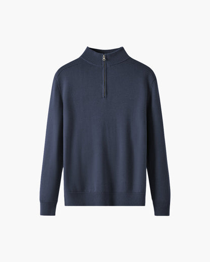 Maglione in Lana Merino con Zip | Comfort ed Eleganza