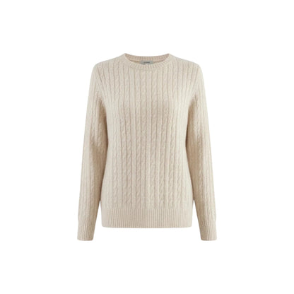 Maglione a Trecce con Collo Giro e Maniche Lunghe in Lana | Ideale per la Stagione Invernale
